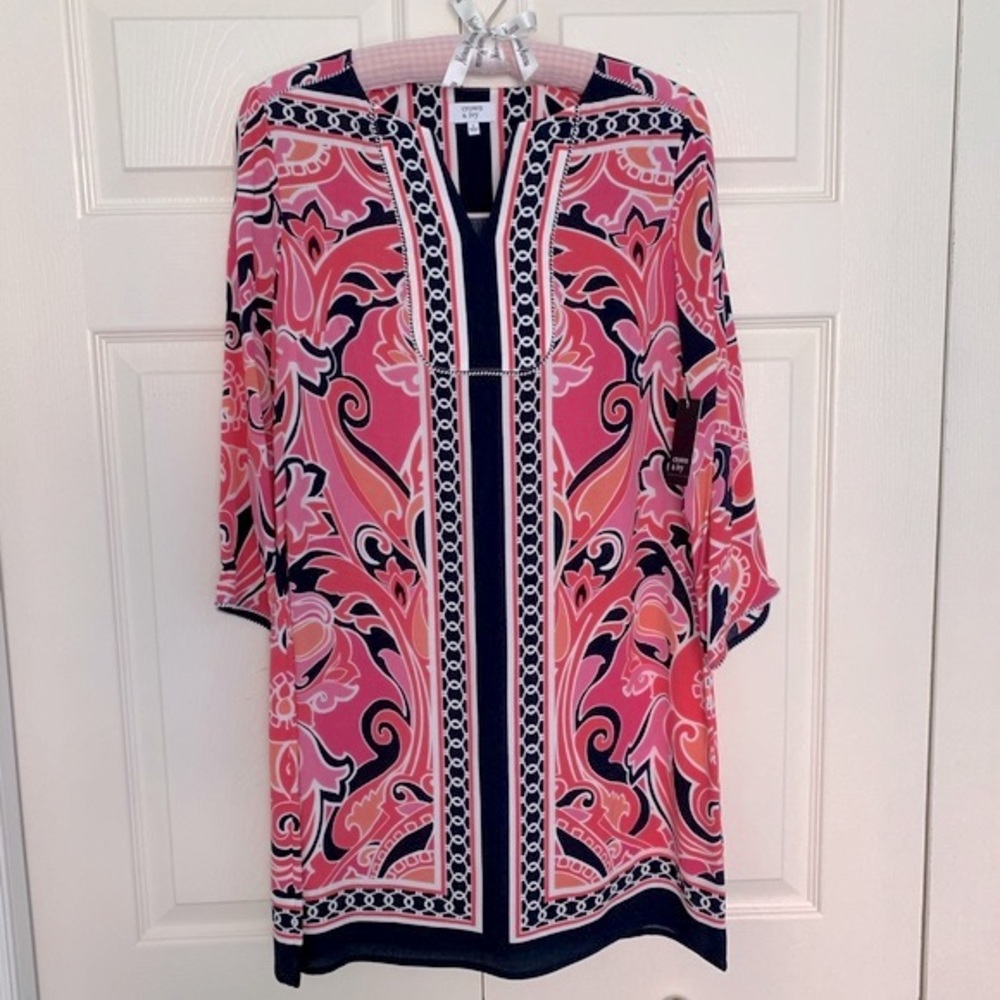 NWT Crown & Ivy "Shades Of Pink" Dress-Size 2